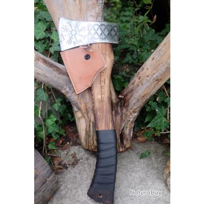 Hache De Chasse Viking Tactique En Acier Carbone Personnalisée - Style Tomahawk, Fabrication Pakistan