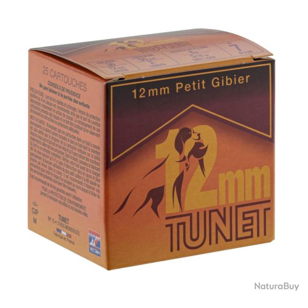 CARTOUCHE TUNET calibre 12MM 8g n�7 bj x25