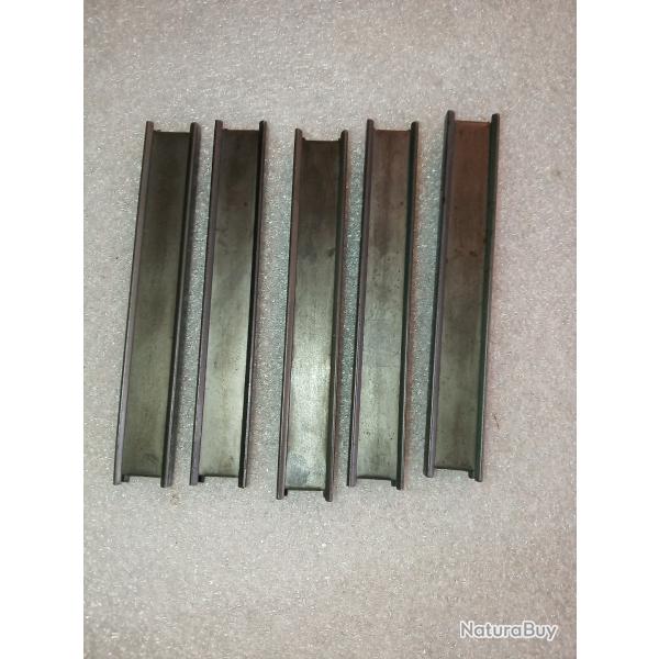 Lot 5 Lames clip chargeur pistolet Steyr 1912