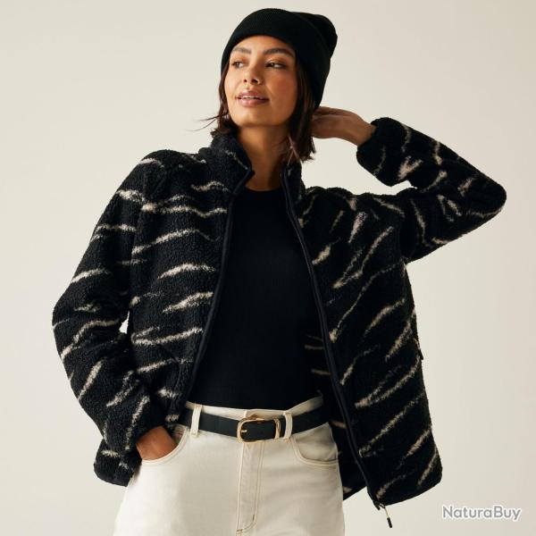 Veste Polaire de Randonn�e Regatta Womens Frankie Borg Full Zip Noir