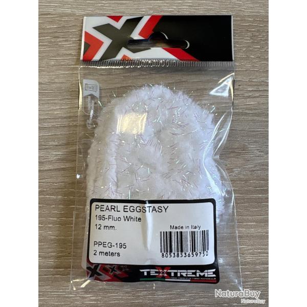 Chenilles Textreme pearl eggstasy 12mm Fluo white