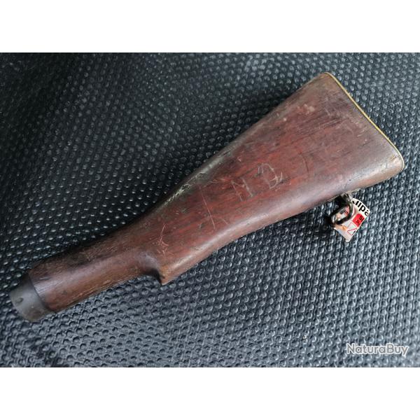 Crosse en bois Lee Enfield fusil anglais SMLE plaque de couche bronze et battant de bretelle
