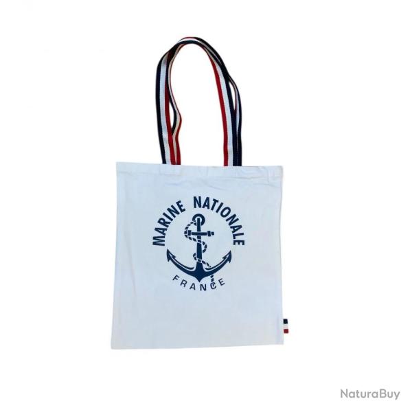 Sac cabas Marine Nationale en coton - Motif marin