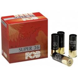 Cartouches &agrave; plombs FOB Super 36 - Cal.12/70 - 36 g / 7,5 / Par 1
