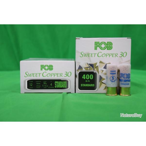 LOT DE 2X BOITES-25 CARTOUCHES CALIBRE 12 FOB SWEET COOPER 30 STANDAR