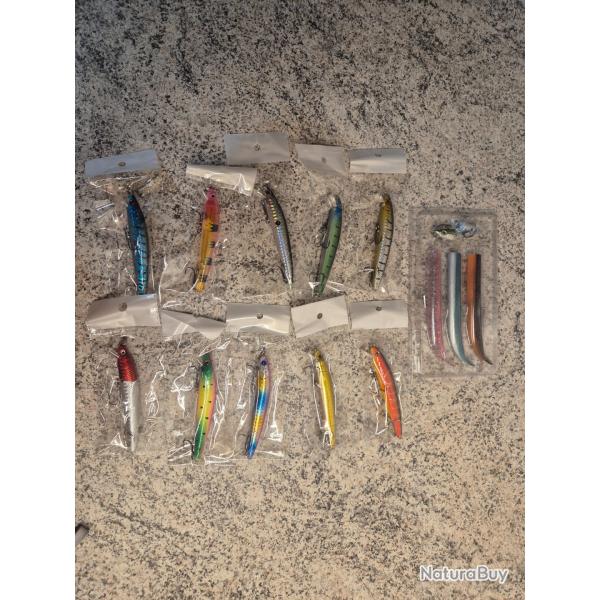 Lot de 12 leurres rigide