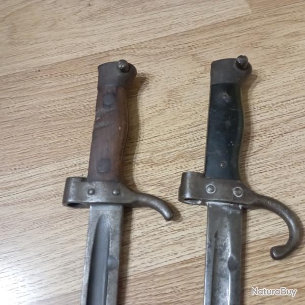 Lot de ba�onnettes � compl�ter et restaurer