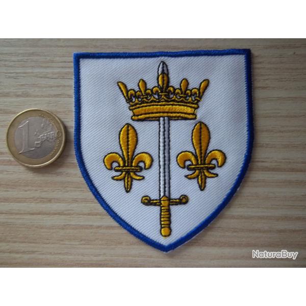 �cusson blason Jeanne d'Arc 7.7 cms x 7 insigne tissu collection