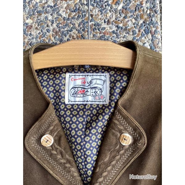 Belle veste Autrichienne DIE TRACHT Solo cuir taille 52 Oktoberfest