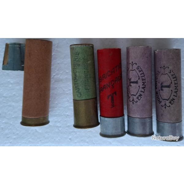 Lot 5 douilles en carton