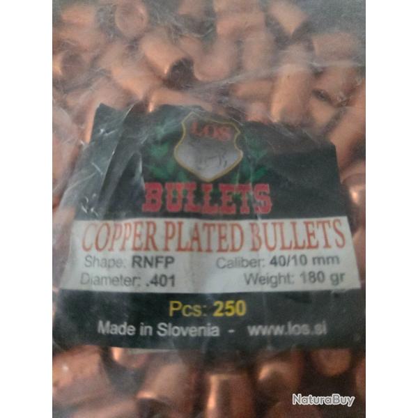 ogives Los 40/10 mm 180GRS RNFP diamtre 401 par 250
