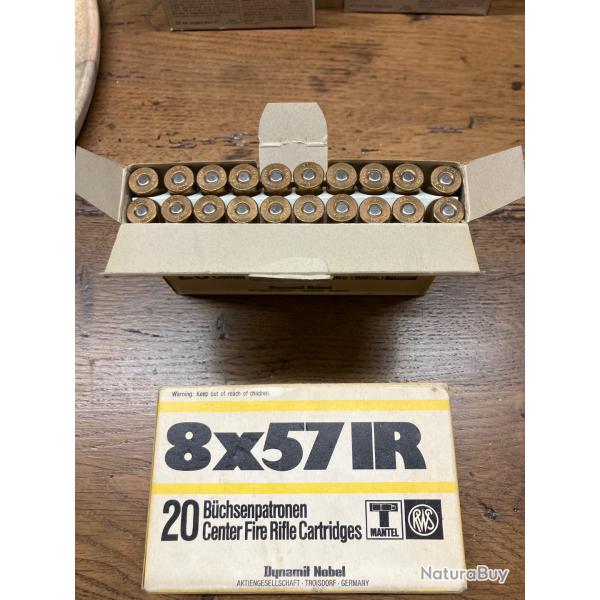Balles 8x57 IR  RWS lot de 2 botes de 20