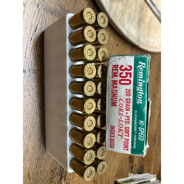 Balles 350 remington magnum 1 boite de 20