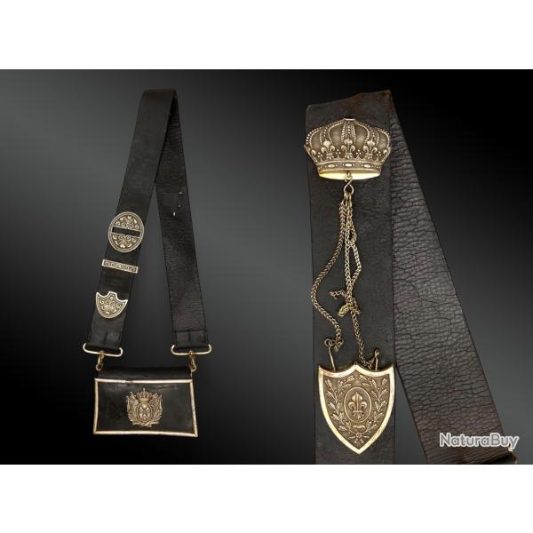 GIBERNE D'OFFICIER DE LA GARDE NATIONALE � CHEVAL France, p�riode premi�re restauration