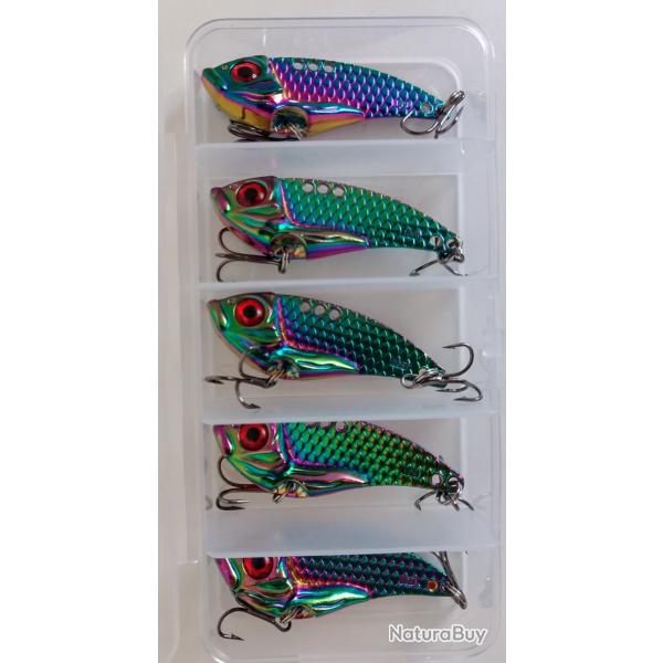 Ensemble 5 leurres pour carnassiers. Neufs.