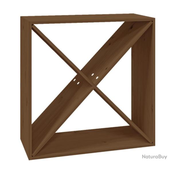 Armoire  vin Marron miel 62x25x62 cm Bois de pin massif design dcoration