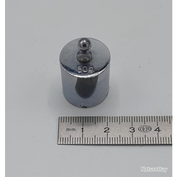 Poids d'�talonnage de 50 grammes pour balance �lectronique.
