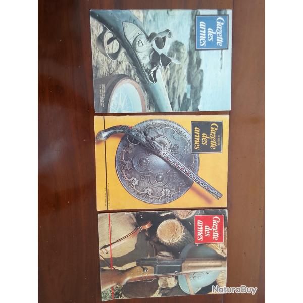 GAZETTE DES ARMES (LOT DE 3 NUMEROS)