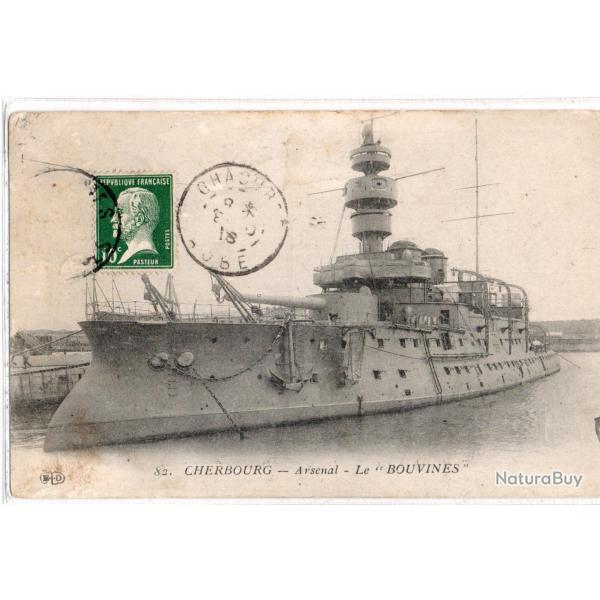 CPA- Marine de Guerre  - CHERBOURG - Arsenal - Le " BOUVINES "  N�1432