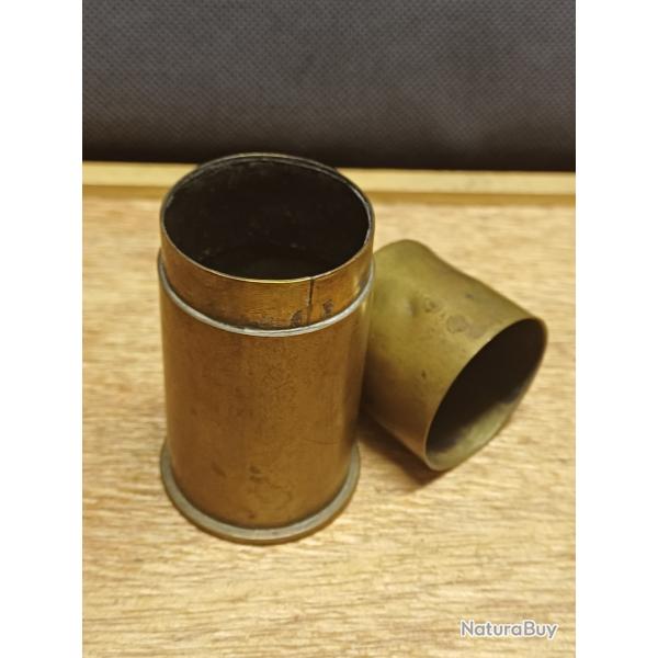 Briquet de poilu grand format (vide) - art de tranch�e WW1 - douille obus 37 mm