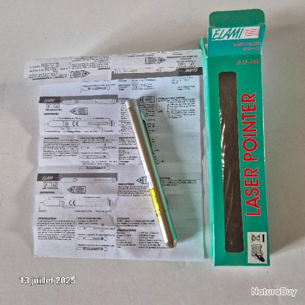 Pointeur laser corps mtal - Elami, pour prsentation sur tableau