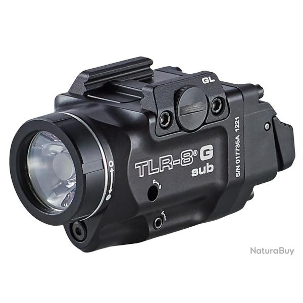 Lampe tactique Streamlight TLR-8 G SUB - pour Glock 43X/48 - Laser vert