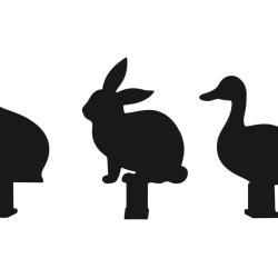 cibles silhouette métallique