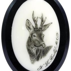 Calottes chevreuil aspect ivoire