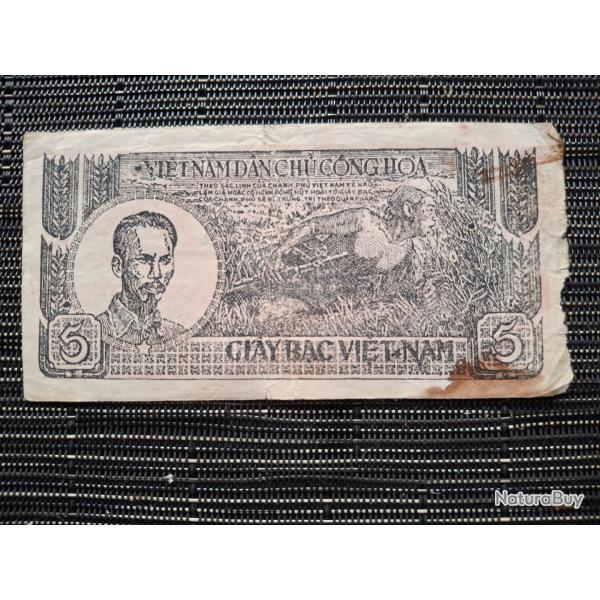 GUERRE D INDOCHINE BILLET HO CHI MINORIGINAL 1948