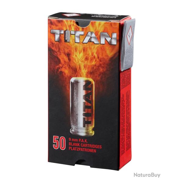 Munition Titan Perfecta CART 9 MM PAK A BLANC X50