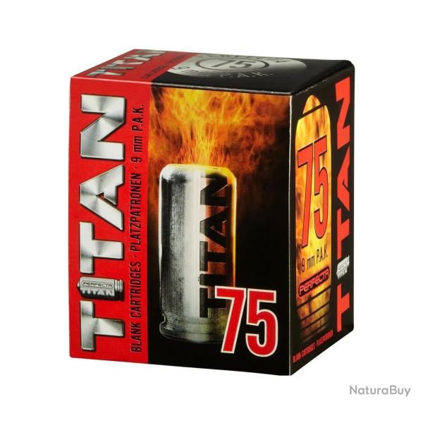 Munition Titan Perfecta CART 9 MM PAK A BLANC X75