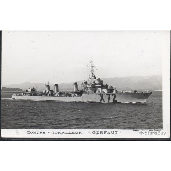 CPA - Marine de Guerre  - CONTRE - TORPILLEUR  " GERFAUT "  N�1437