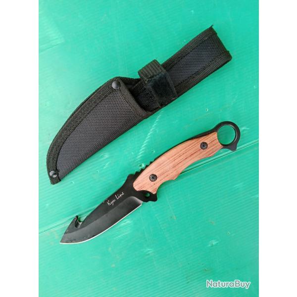 COUTEAU  SPECIFIQUE  CHASSE  A  EVISCERER  AVEC  SON  FOURREAU    .......  PETIT PRIX ......