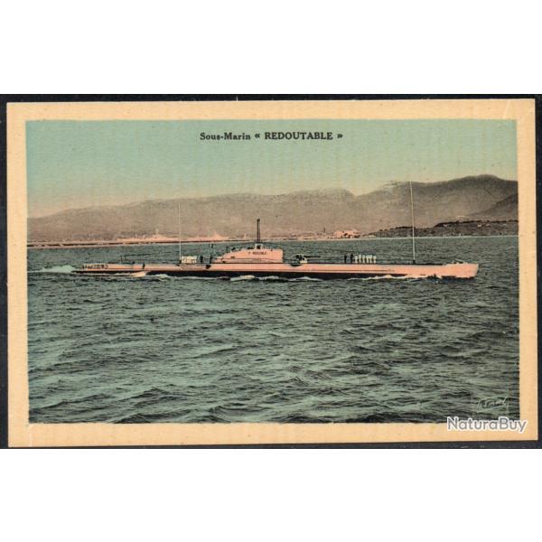 CPA - Marine de Guerre  - SOUS-MARIN " REDOUTABLE "  N�1448
