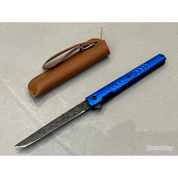 Stiletto M390 bleu - Ouverture assiste