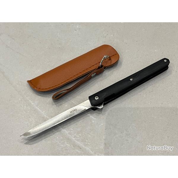 Stiletto M390 noir ABS - Ouverture assiste