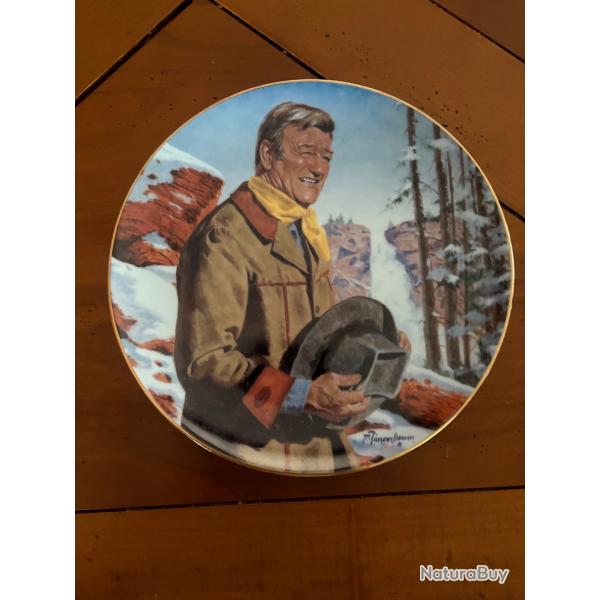 Assiette comm�morative John Wayne