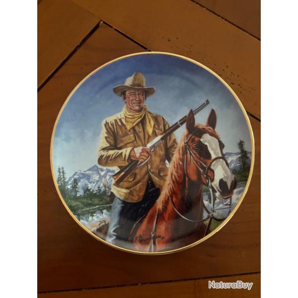 Assiette comm�morative John Wayne -Franklin Mint