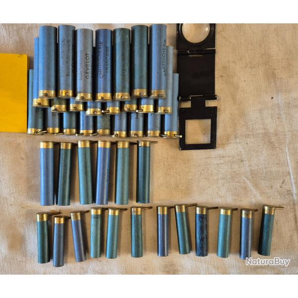Cartouches 12/14/24 a broche vides Bon tat beaucoup Gevelot