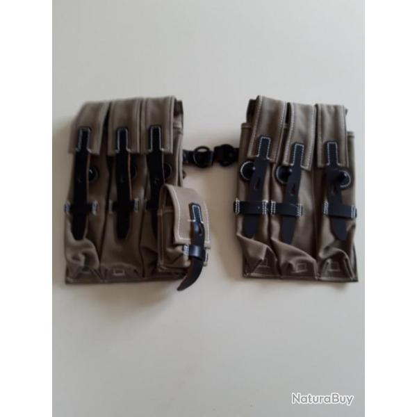 PAIRE DE CARTOUCHIERES POUR MP-40