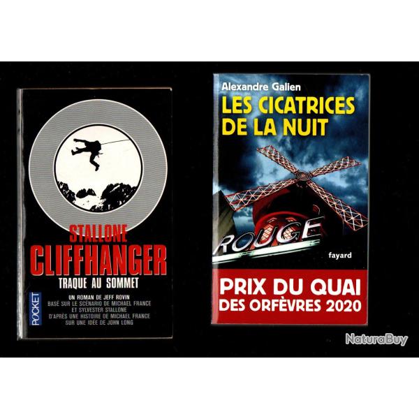 policiers , thriller lot de 7 livres bon aspect