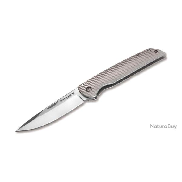 Boker Couteau Eternal Classic - Lame 95mm - Manche Inox - Clip