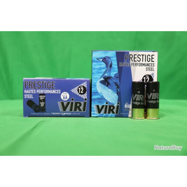 LOT DE 2X BOITES-25 CARTOUCHES CALIBRE 12 VIRI PRESTIGE 32  HAUTES PERFORMANCES