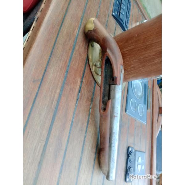 Crosse-canon pistolet silex tower