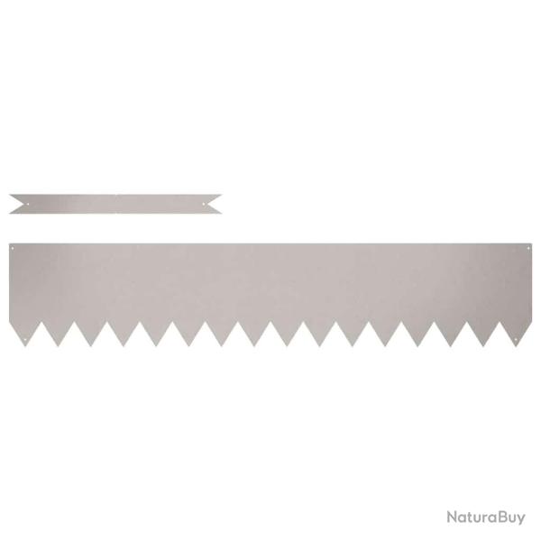 Bordures de pelouse 20 pcs 100x0.5x20 cm Acier rouill�