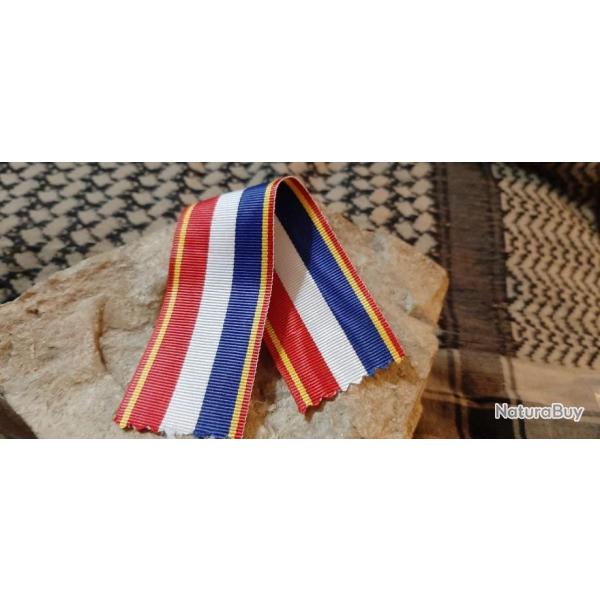 Ruban de m�daille D�l�gation Lafayette Foch 1920 - Longueur 15 cm -Reproduction