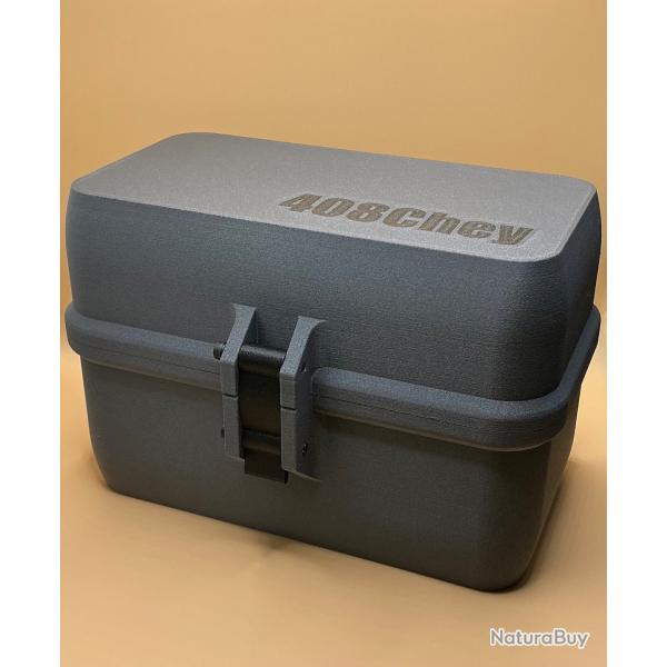 Bo�te de transport / stockage de munitions (x50) / Multi calibres (408 cheytac, 338 lapua magnum�)