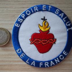 &eacute;cusson catholique scout sacr&eacute; coeur France patriotique insigne collection