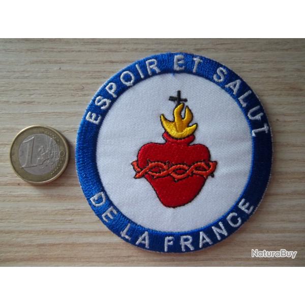 �cusson catholique scout sacr� coeur France patriotique insigne collection