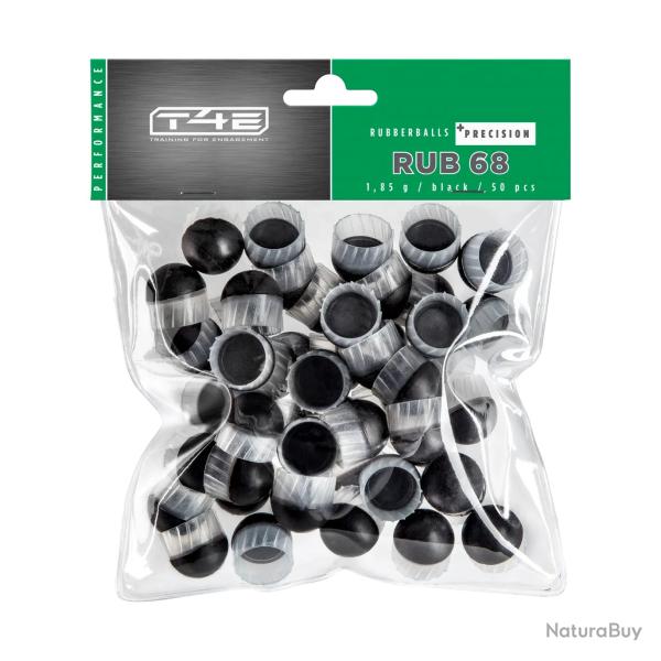 Munition Billes Umarex T4E CAOUTCHOUC PRECISION CAL 68 X50 RUB